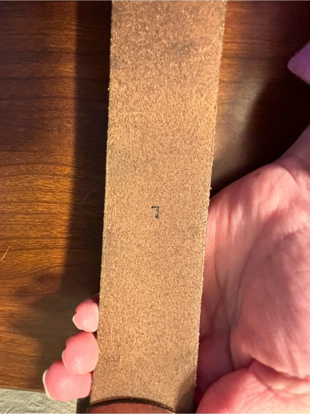 Euc j crew leather belt, large - Picture 4 of 6